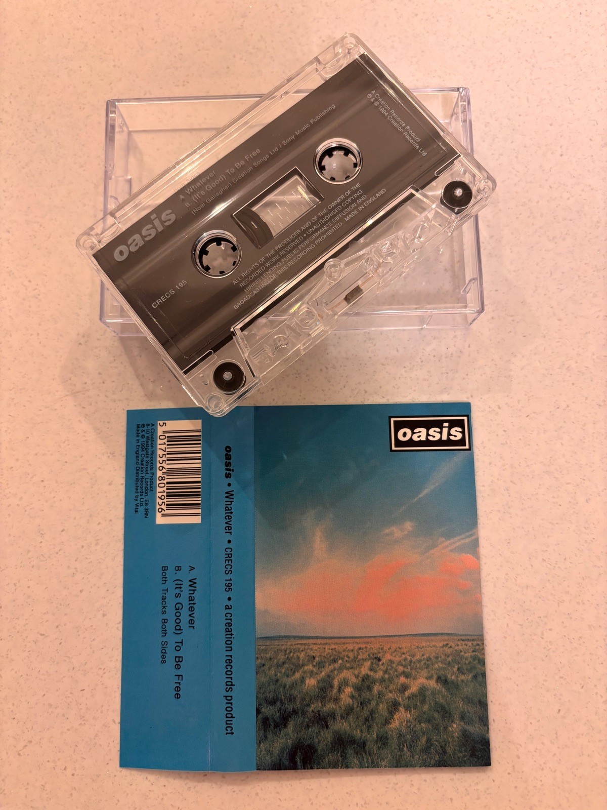 OASIS - WHATEVER (UK ISSUE CASSETTE TAPE)