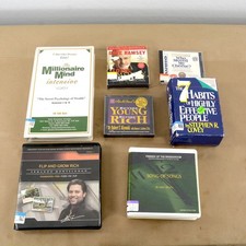Audio CD Lot 6 Personal Finance Self Help Dave Ramsey T. Harv Eker Covey Kiyosak picture