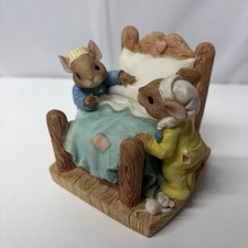 Priscilla's Mouse Tales Vintage 1996 Music Box Twinkle Little Star Mice *Rare* picture