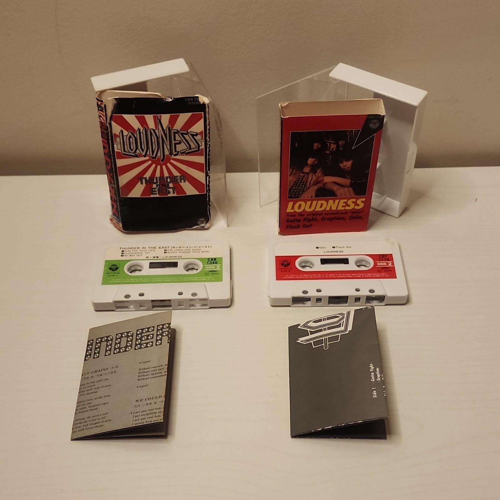 Lot of 2 Vintage Cassette Tapes Heavy Metal Band -Loudness-Japanese Edition Rare
