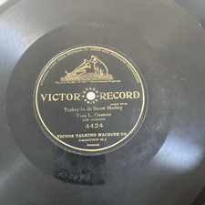 1905 VINTAGE Victor 4424 VESS OSSMAN Banjo Solo TURKEY IN THE STRAW MEDLEY V picture