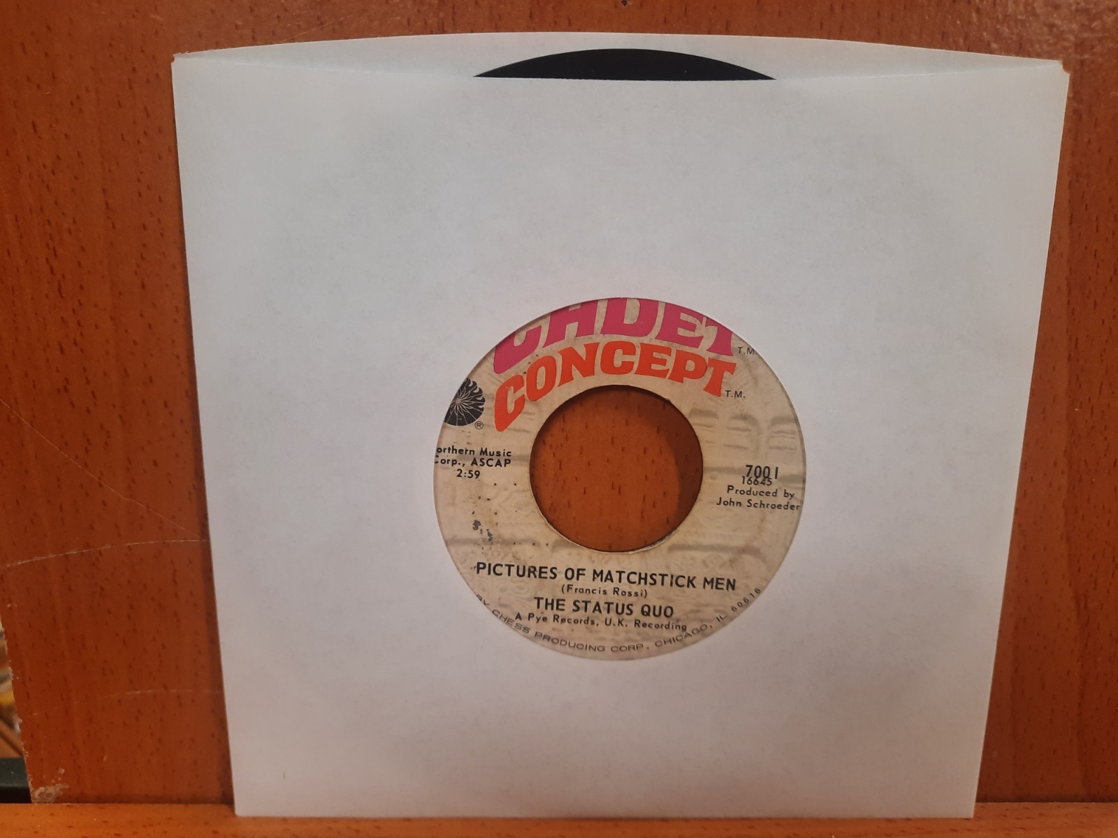 45 / The Status Quo / 1968 / Pictures Of Matchstick Men / Gentlemen Joe's...