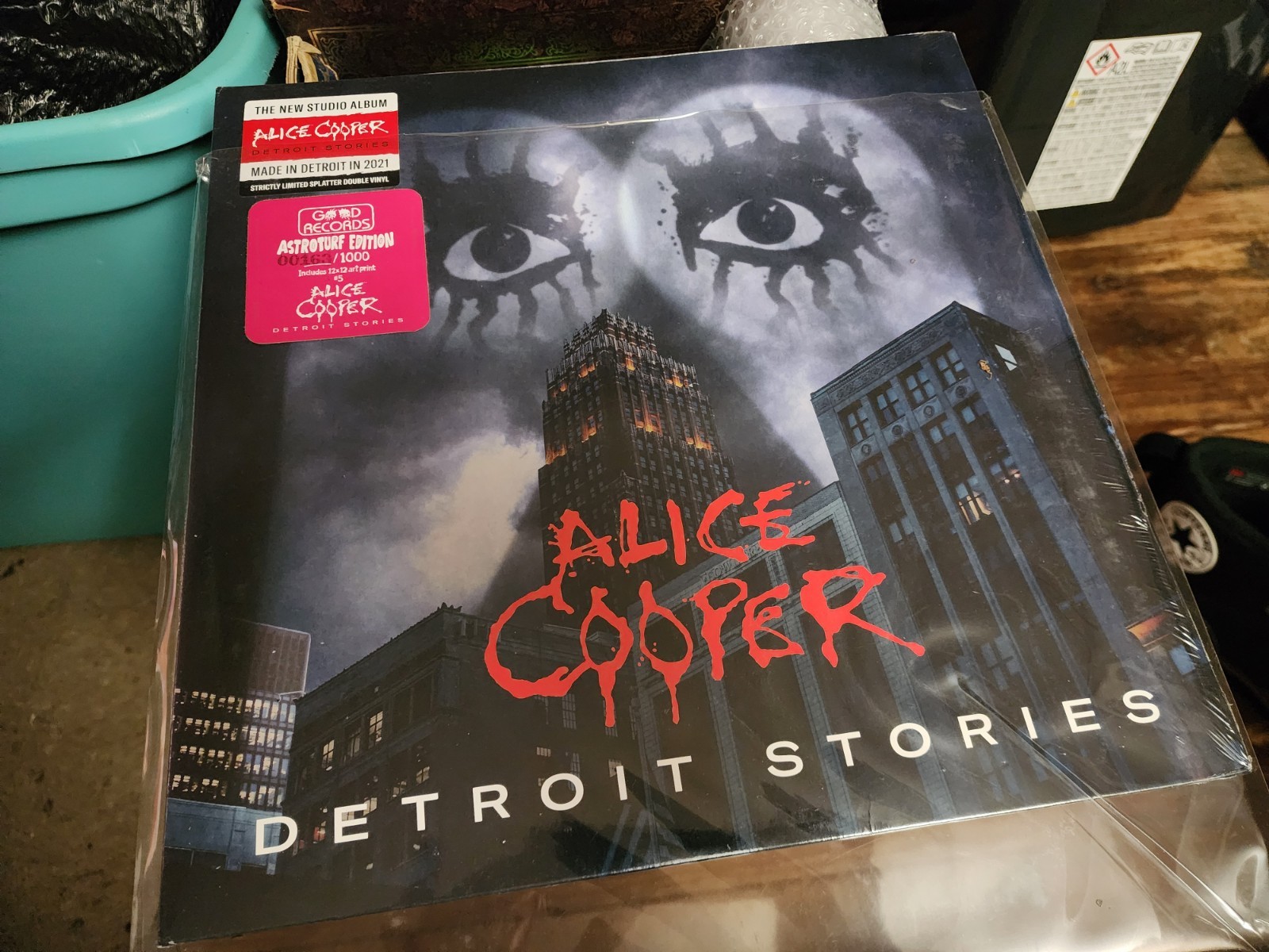 Alice Cooper Detroit Stories Vinyl New Sealed /1000 Spider Eyes Splatter