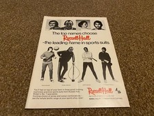 WFBK5 ADVERT 11X8 RUSSELL HALL SPORTS SUITS. TEEY COOPER. MICK MCMANUS picture