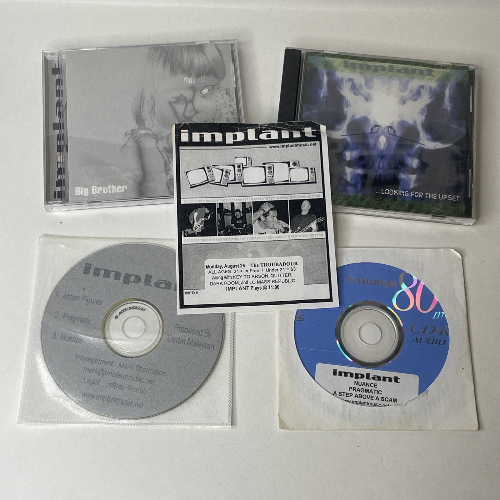 Implant 4 CD Lot - Demos + Big Brother/Looking For The Upset - Obscure Nu Metal
