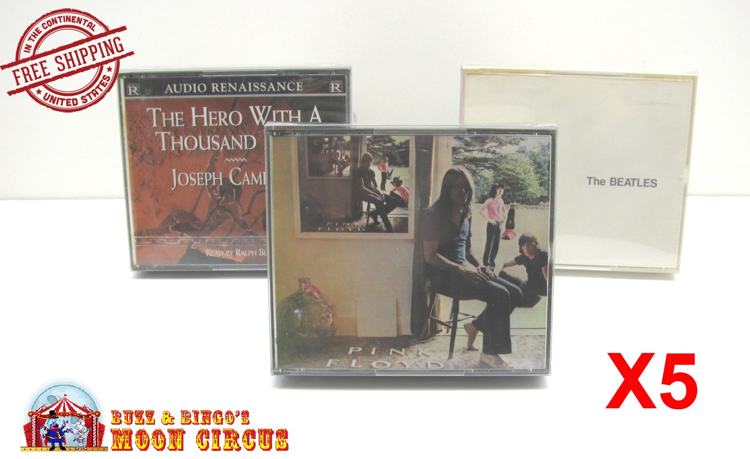 5x DOUBLE CD JEWELCASE (SIZE B) - CLEAR PLASTIC PROTECTIVE BOX/SLEEVE (READ)