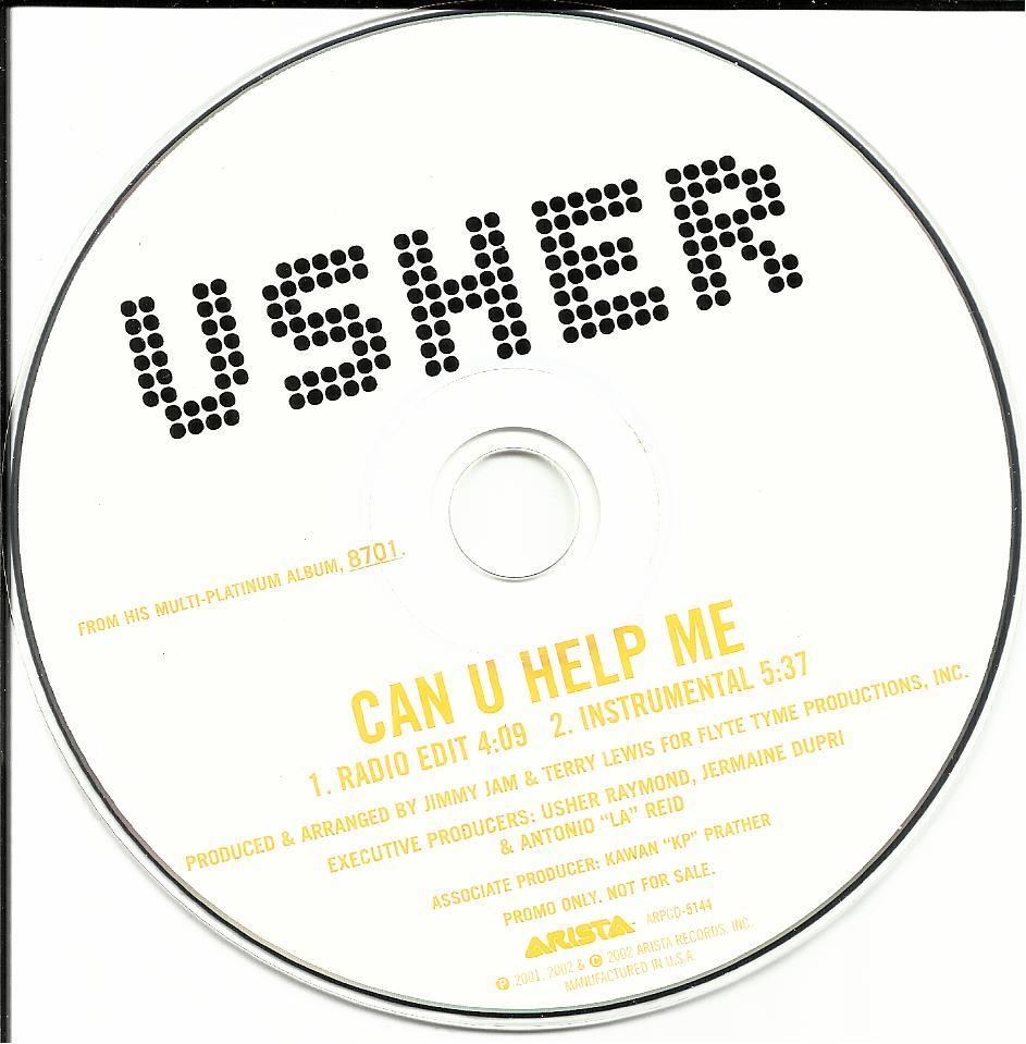 USHER Can you help Me RARE EDIT & INSTRUMENTAL PROMO RADIO DJ CD Single you