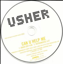 USHER Can you help Me RARE EDIT & INSTRUMENTAL PROMO RADIO DJ CD Single you picture