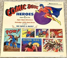 VTG 1966 The Capes & Masks Comic Book Heroes Vinyl LP Mainstream 56069 Mono picture