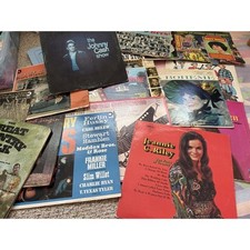 Lot of 17 Vintage Country Vinyl Records LPs Folk Bluegrass Conway Cash picture