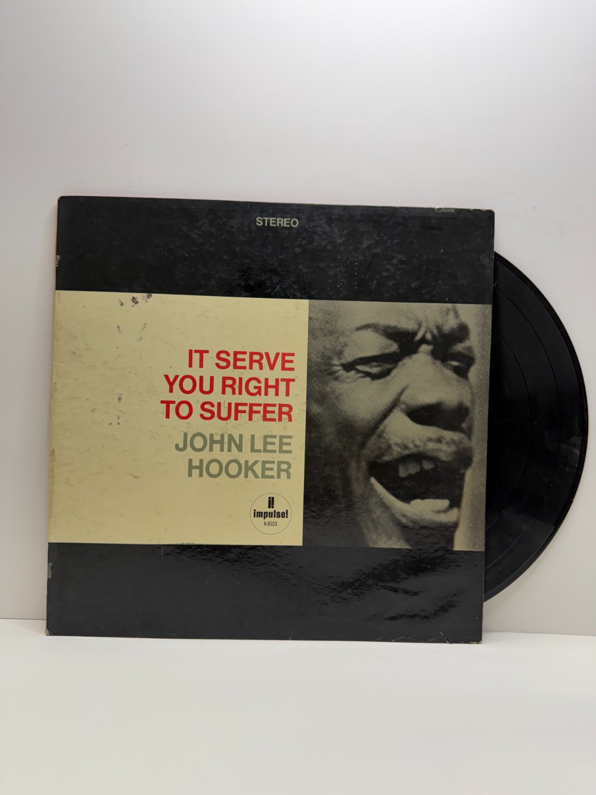 John Lee Hooker It Serve You Right To Suffer LP 1965 Impulse A9103 Stereo Blues