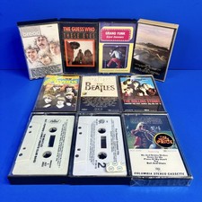Cassette Tape Lot Of 10 Classic Rock 60s 70s Beatles Stones Moody Blues TESTED picture