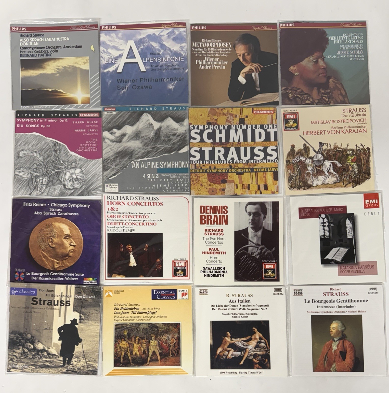Lot 16 Richard Strauss CDs Classical Music MINT DISCS No Cases