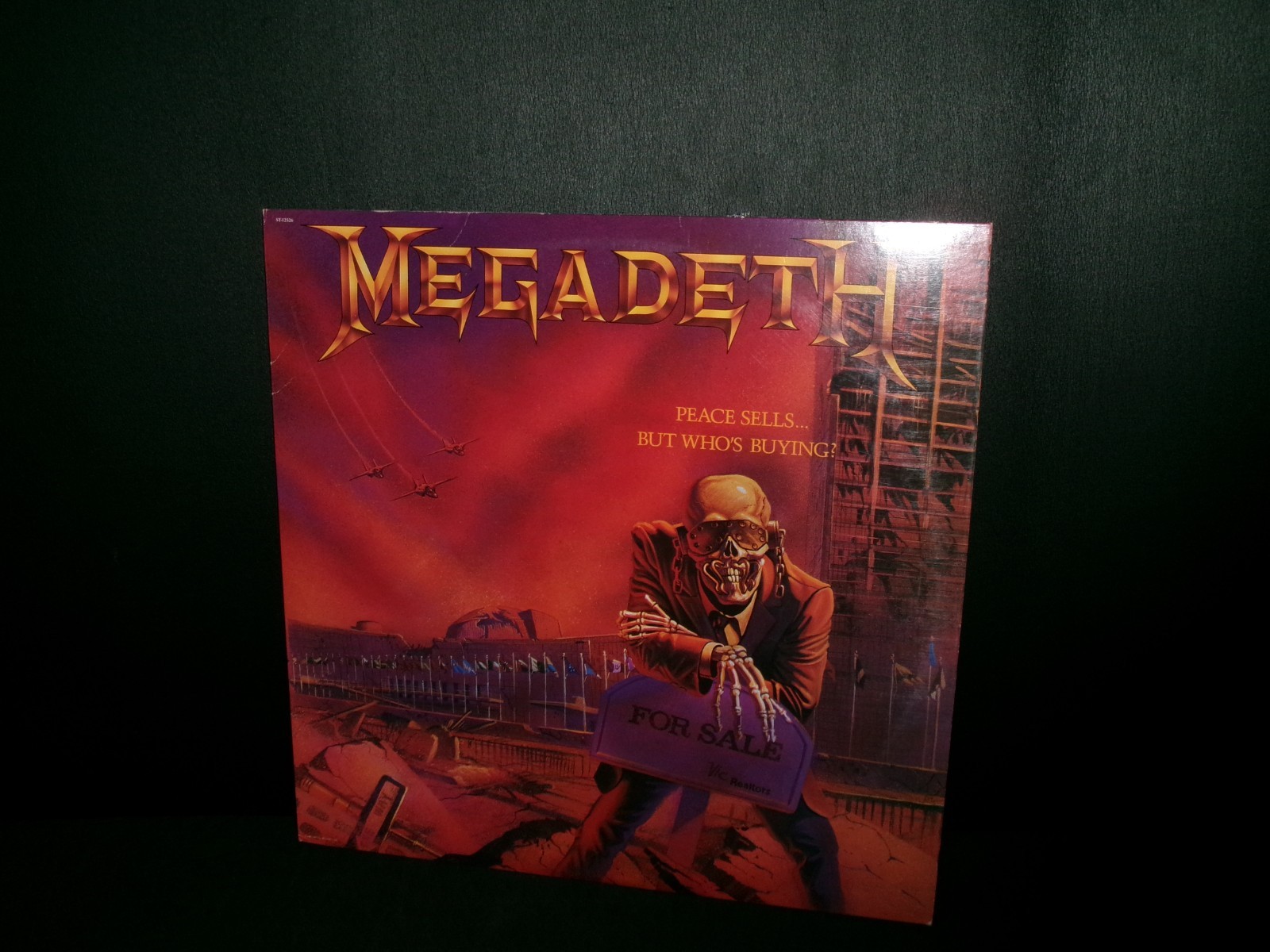MEGADETH vinyl Peace Sells But Who's Buying 1986 COMBAT EMI Marty Friedman EX/EX