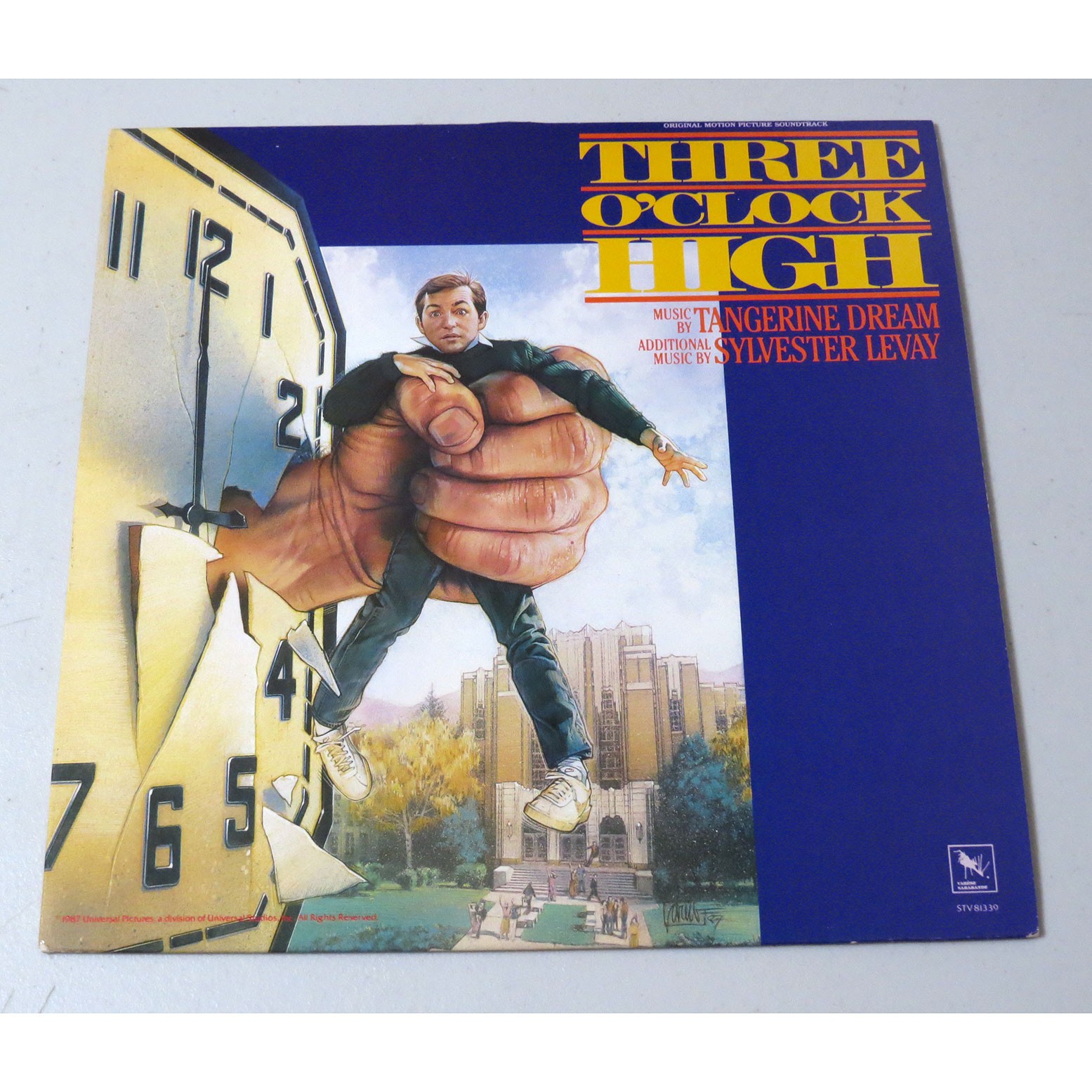Three O\'Clock High Movie Soundtrack LP Vinyl Record 1987 Tangerine Dream