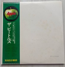 The Beatles White Album Japan 2LP AP-8570-71 OBI Poster 4 Photos Numbered picture