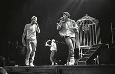 The Beastie Boys are shown at a live concert appearance on April 1- Old Photo picture