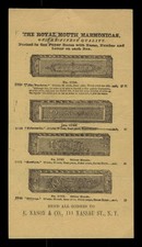 Royal Mouth Harmonicas Paper Advertisement 1800s Ephemara picture