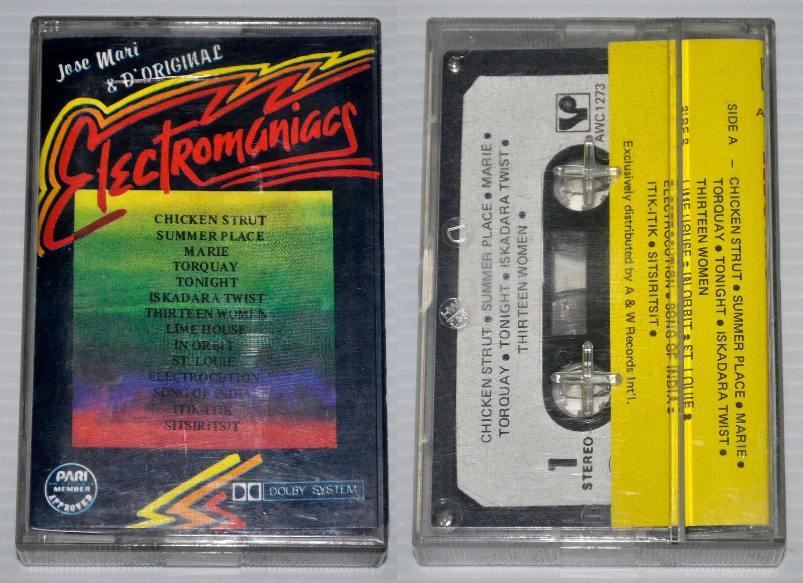Philippines JOSE MARI GONZALES & THE ORIGINAL ELECTROMANIACS Cassette TAPE