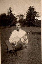 1940's Country Man Playing Banjo picture
