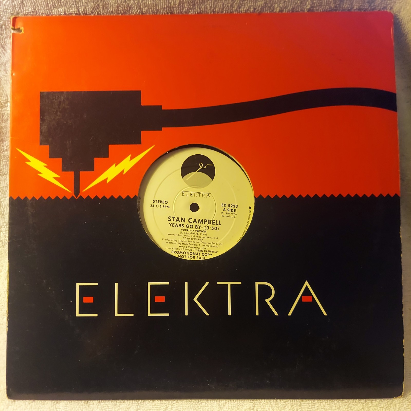 Stan Campbell/Years Go By/1987/Vinyl,12\