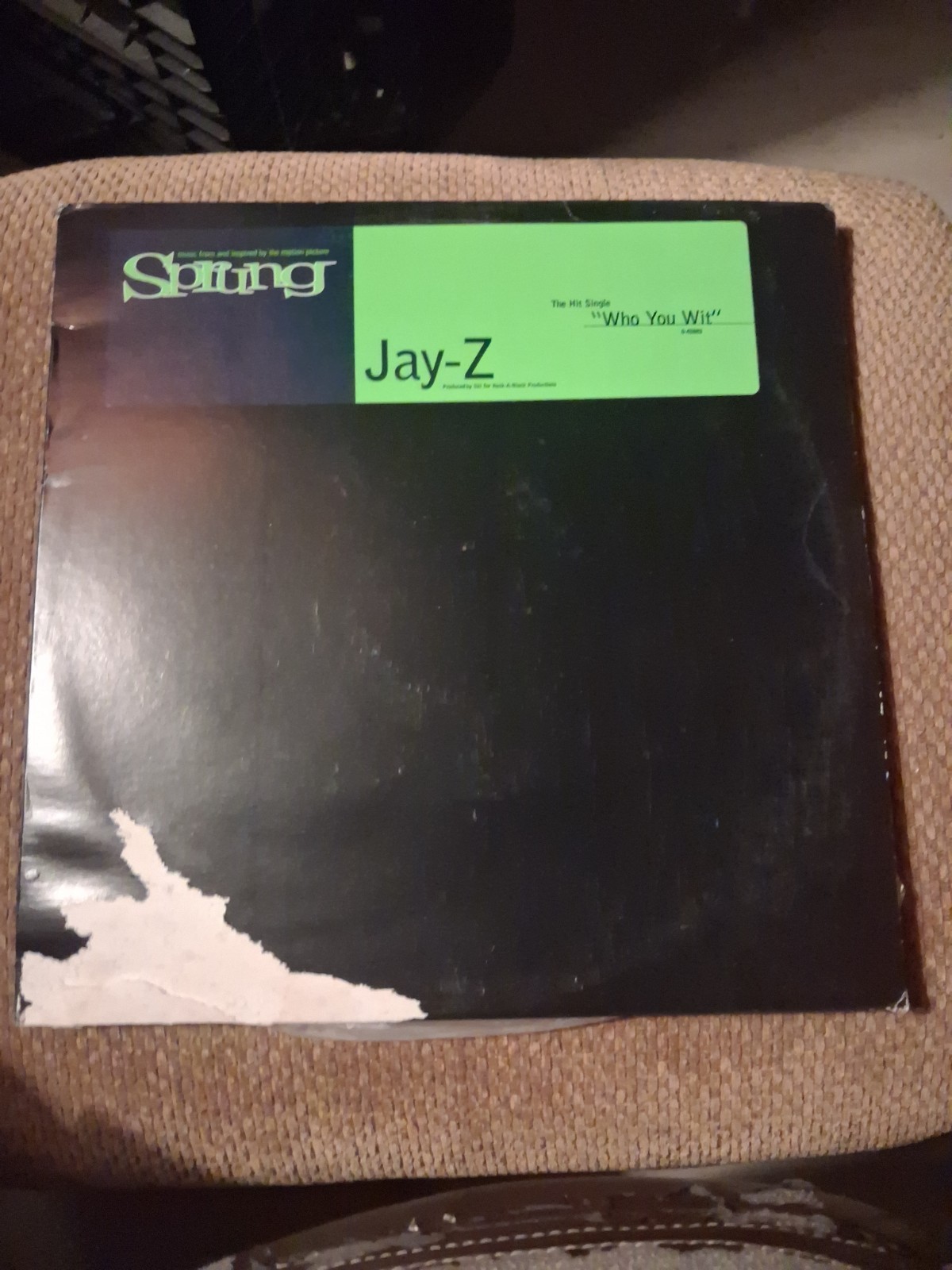 1997 Vintage JAY-Z Who You Wit Single PROMO LP Vinyl 12” From SPRUNG MOVIE