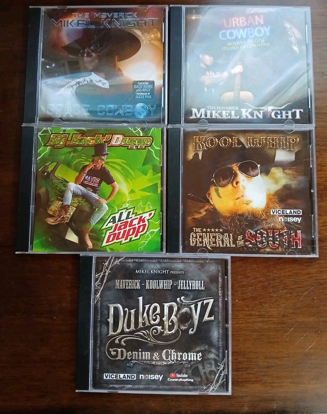 Mikel Knight Urban Country Rap 5 CD Lot  Kool Whip Duke Boyz Jack'd Up Signed CD