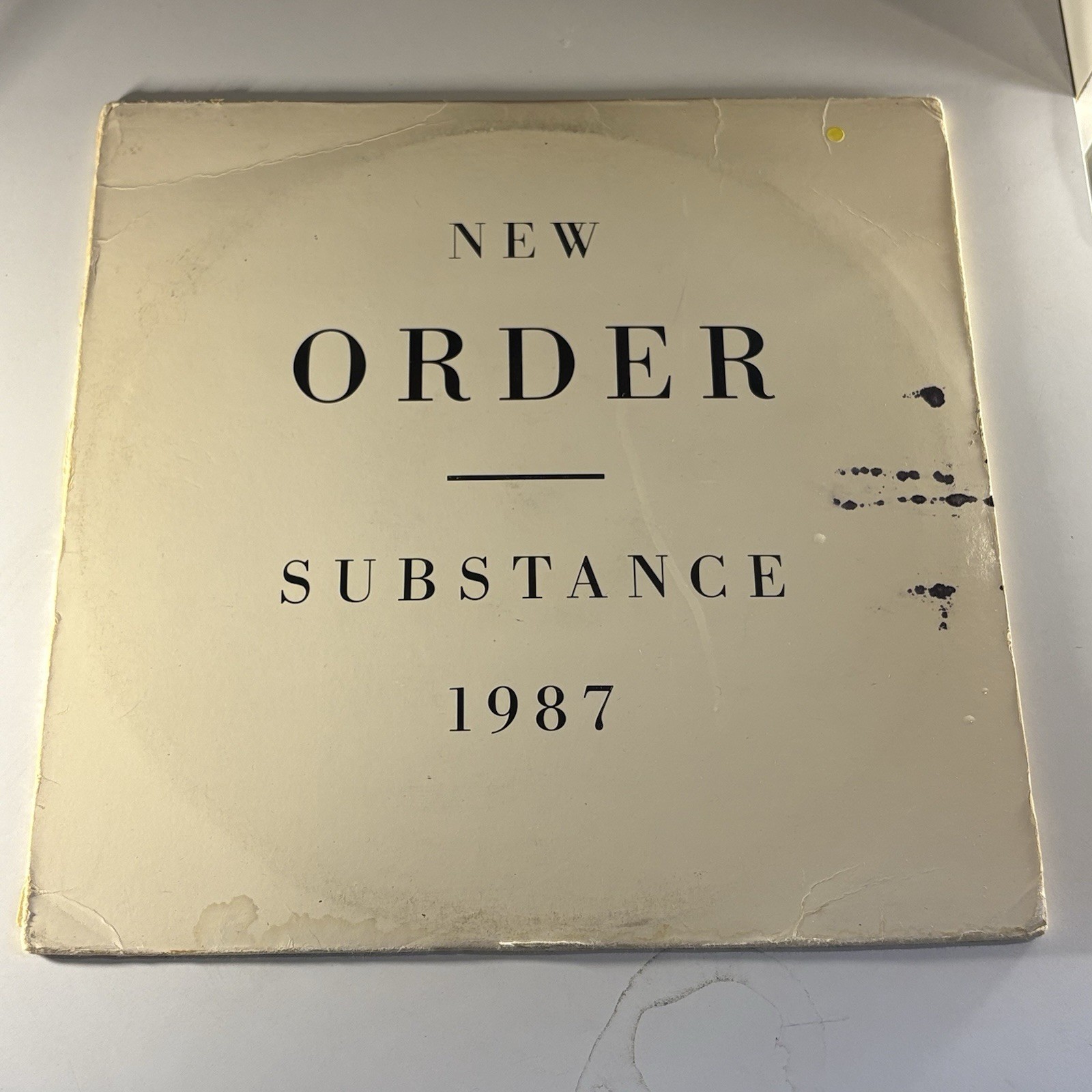 First Ed New Order Substance 1987 Vinyl LP Electronic Qwest Records MPN 25621-1