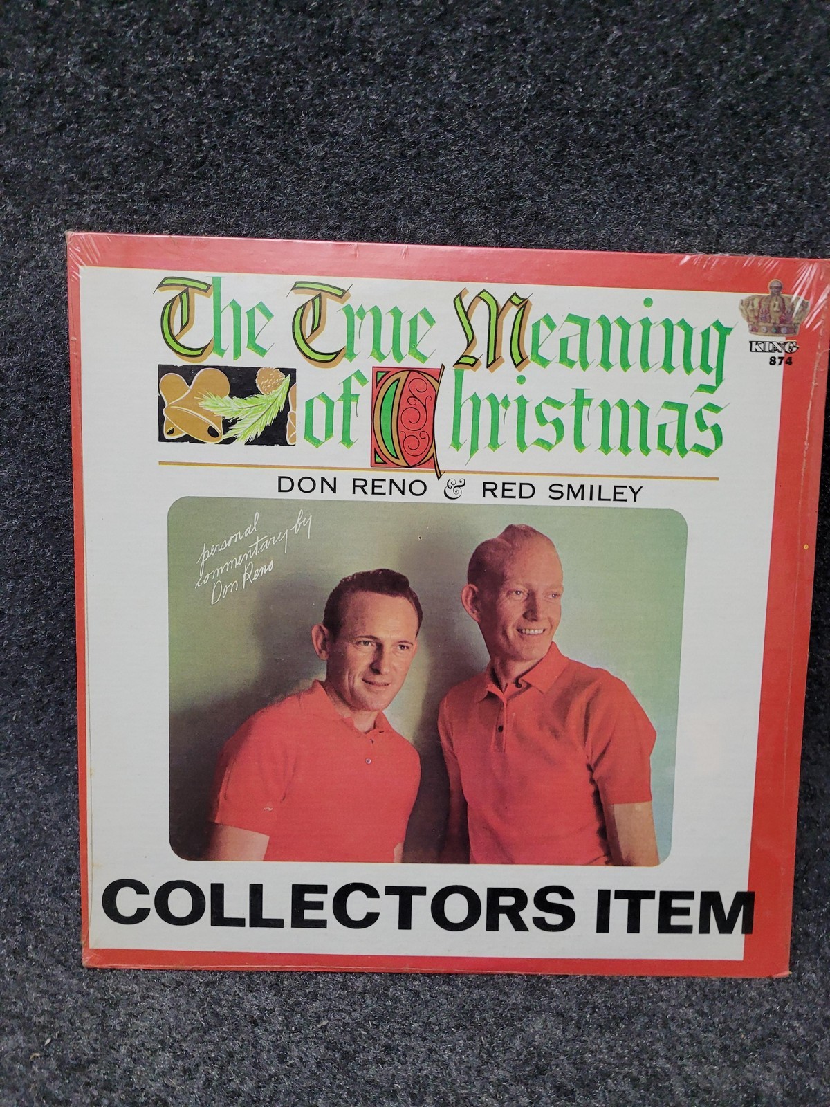 Vintage Don Reno & Red Smiley The True Meaning of Christmas LP 1976 Bluegrass