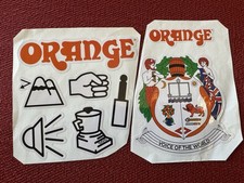 Lot Orange Amplifier GLOSSY STICKER Promo VINTAGE Speaker Music Equipment picture