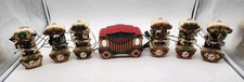 Vintage Mr. Christmas Holiday Carousel 6 Horse 21 Carols Music Lights picture