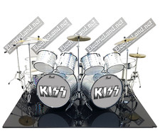 Mini Drum set KISS Eric singer tribute miniatura model scale 1:4 batteria gadget picture