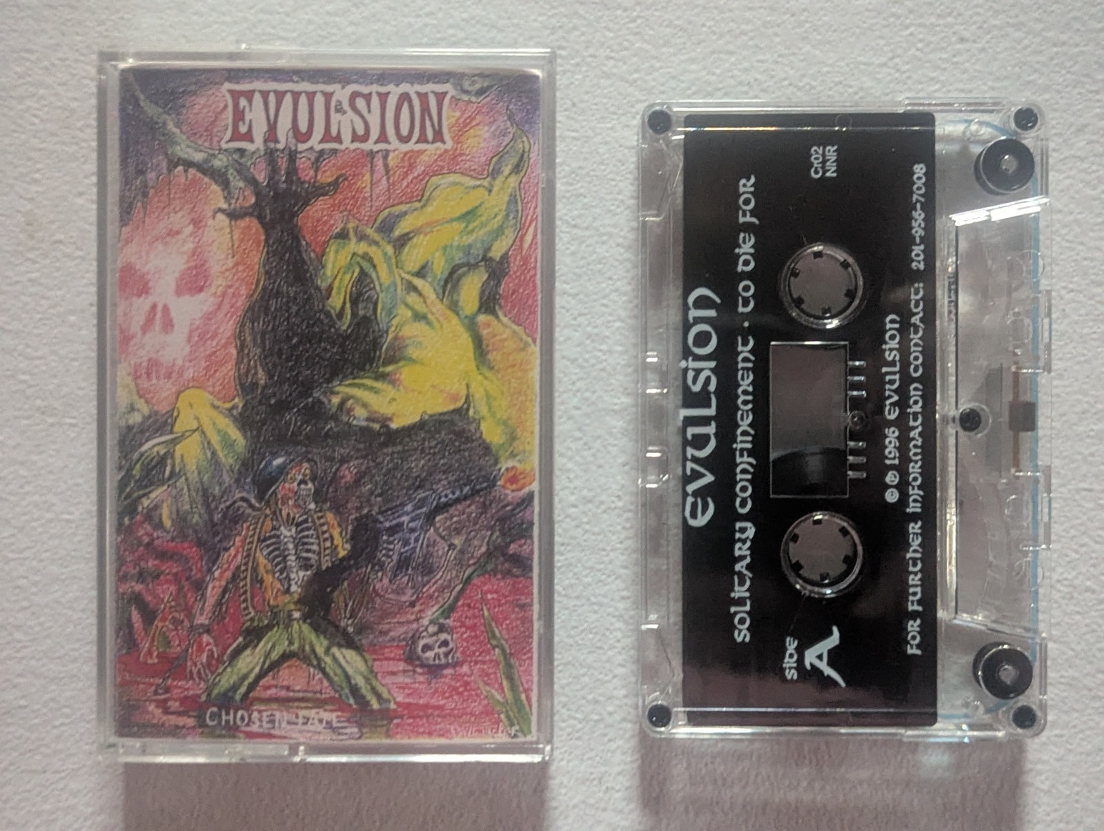 EVULSION Chosen Fate ORIGINAL Demo Tape New Jersey NJ Thrash Metal Cassette