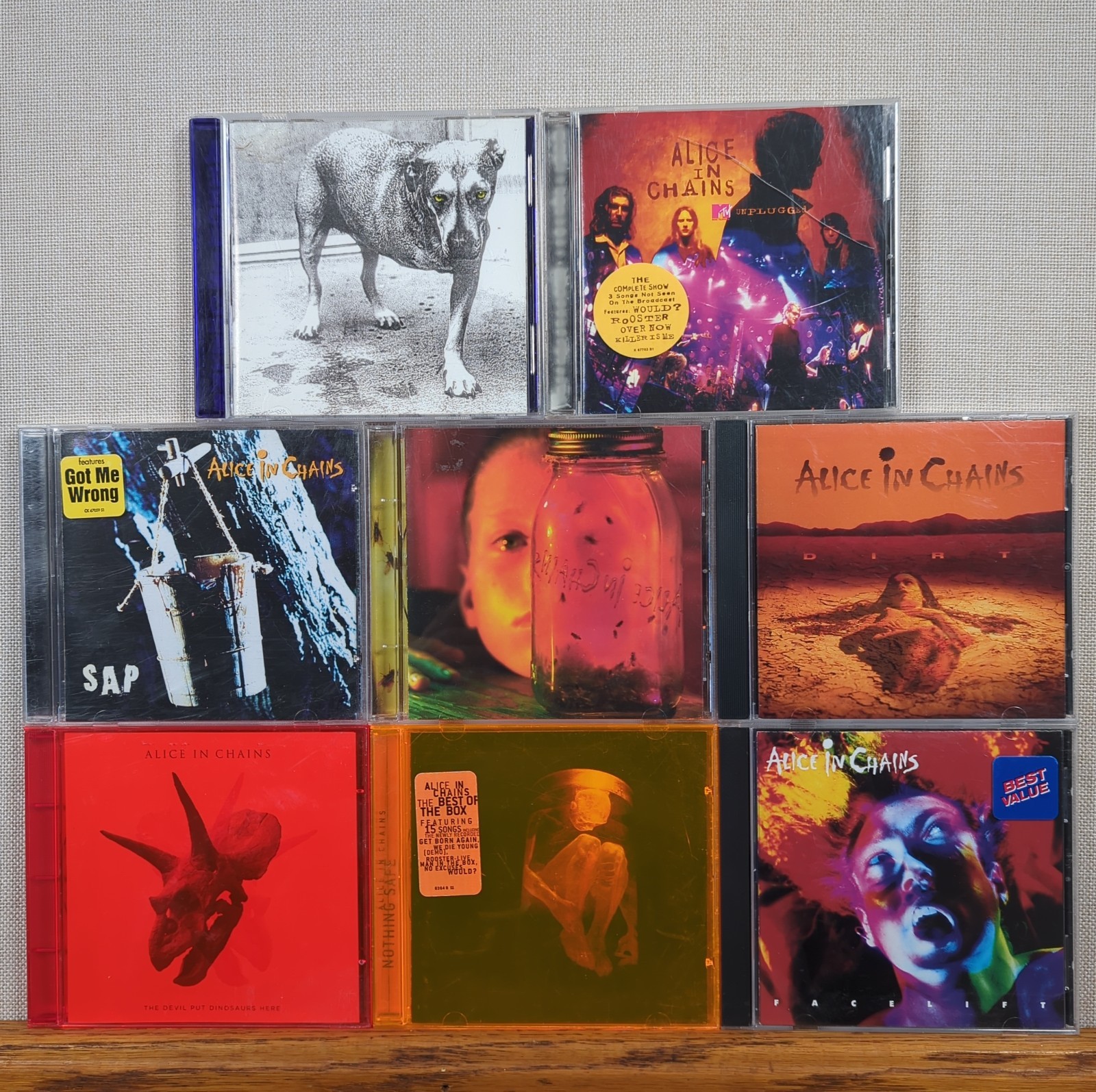 Lot Of 8 Alice in Chains CDs Grunge Rock Metal
