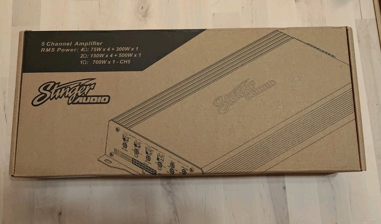 STINGER Audio MT-1000.5 1200 Watt RMS 5-Channel Car Speaker Subwoofer Amplifier