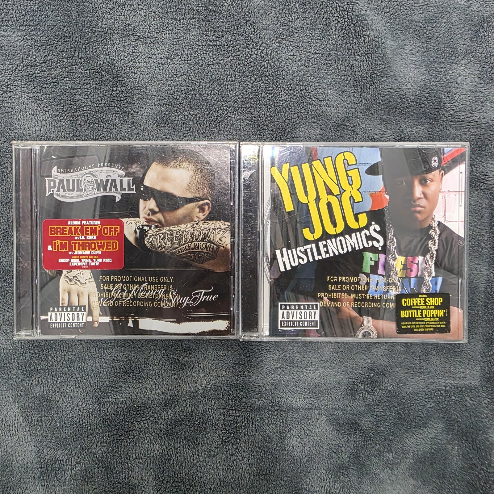 Yung Joc Hustlenomics Paul Wall Get Money Stay True CD Gold Promo Version Rap