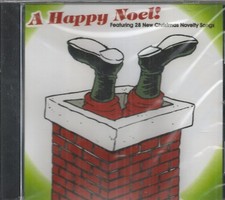A HAPPY NOEL CD  - 28 Christmas Novelty Songs   Brand New   Santa Label picture