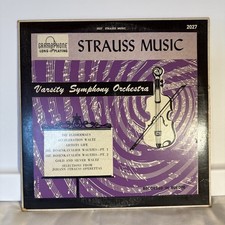 Gramophone Long Playing Strauss Music Varsity Symphony Orchestra picture