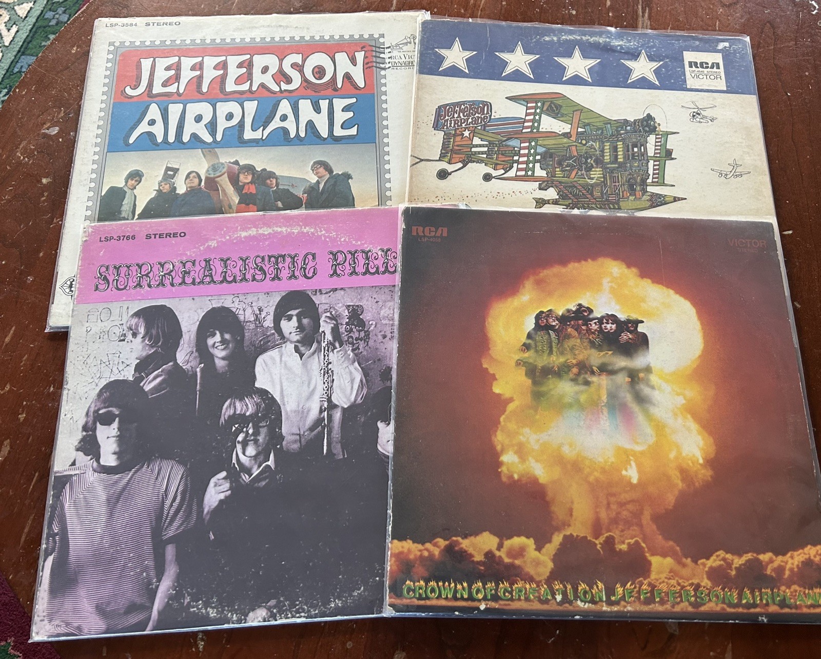 Jefferson Airplane LP Album Bundle - 1966-1970