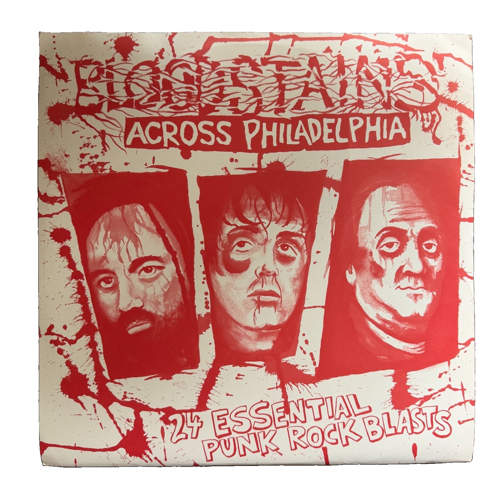 Bloodstains Across Philadelphia Vinyl Compilation Record 2011 Punk Rare