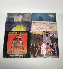 Vintage Rock Soul R&B Vinyl Records Lot of 6 LPs Toto Stevie Wonder Yes picture