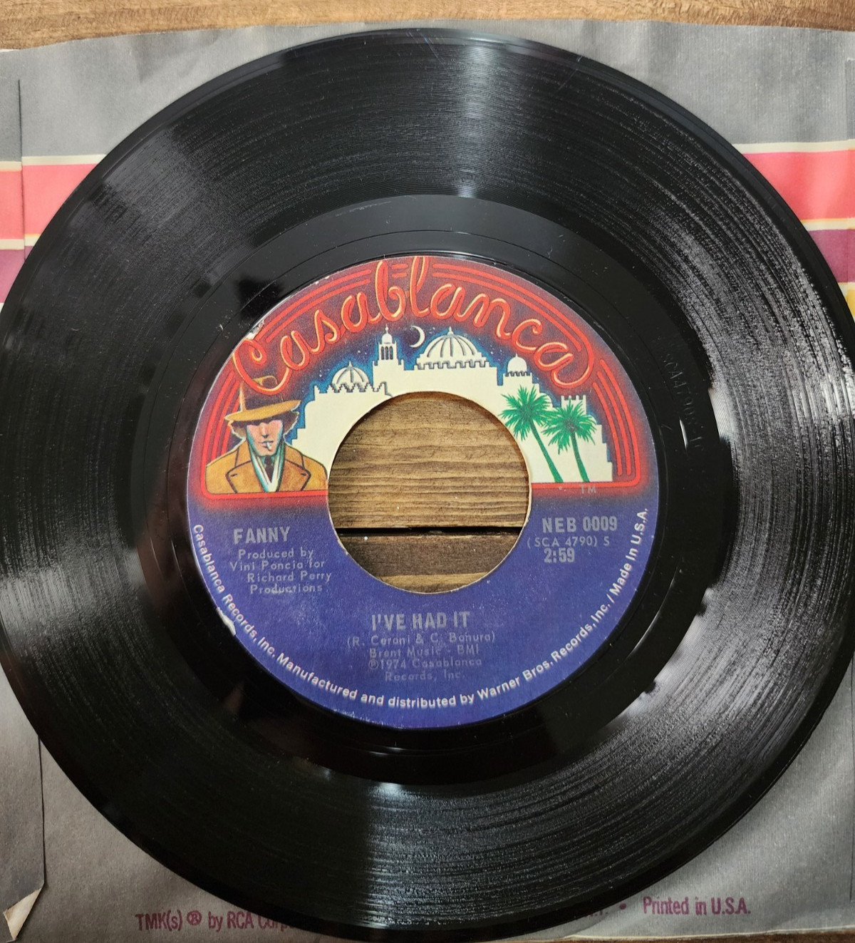 FANNY - I\'ve Had It / The First Time - 45 RPM 7\