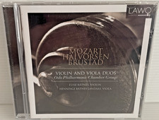Mozart Halvorsen Brustad Violin and Viola Duos Audio CD Factory Sealed NEW picture