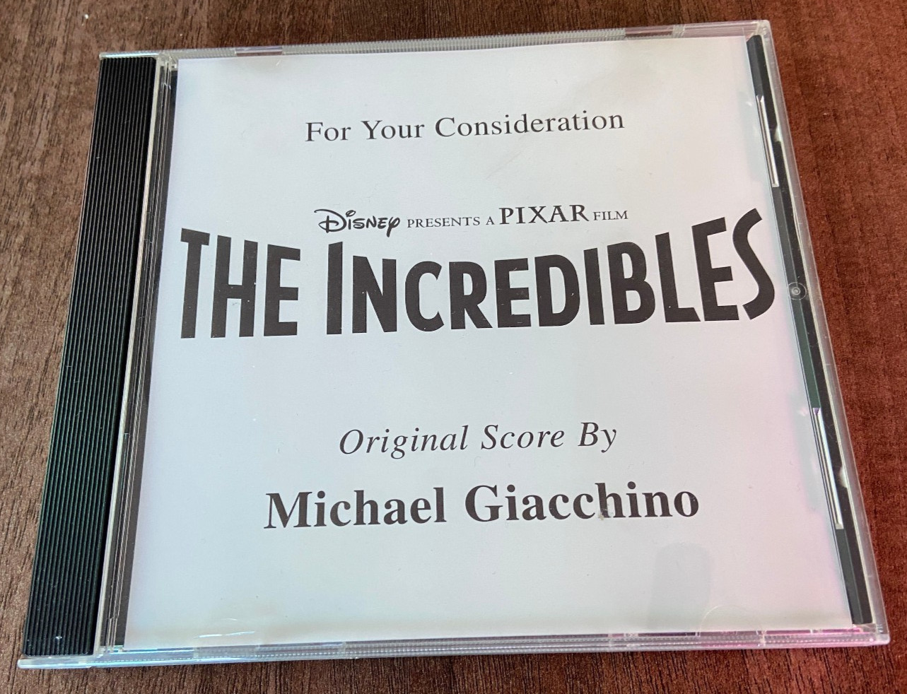 The Incredibles CD Michael Giacchino FYC Promo Original Score Disney Pixar 2004
