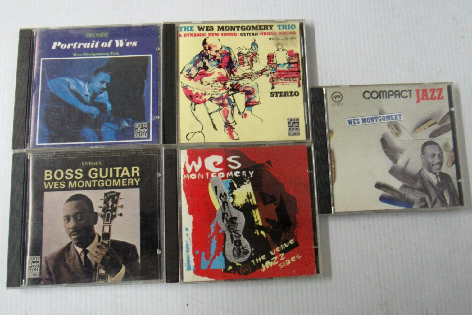 Lot of 5 Wes Montgomery Cds Jazz Guitar Riverside