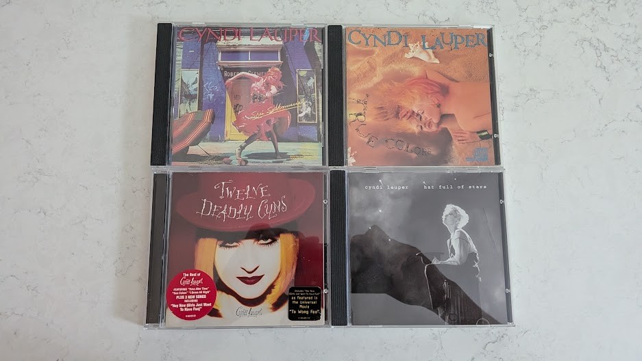 Cyndi Lauper CD Lot of 4 Shes So Unusual True Colors Twelve Deadly Cyns Stars
