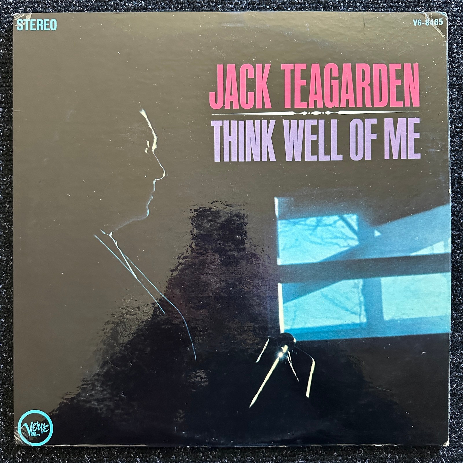 Jack Teagarden Think Well Of Me Vinyl LP 1962 Verve Records V6-8465 Stereo VG+