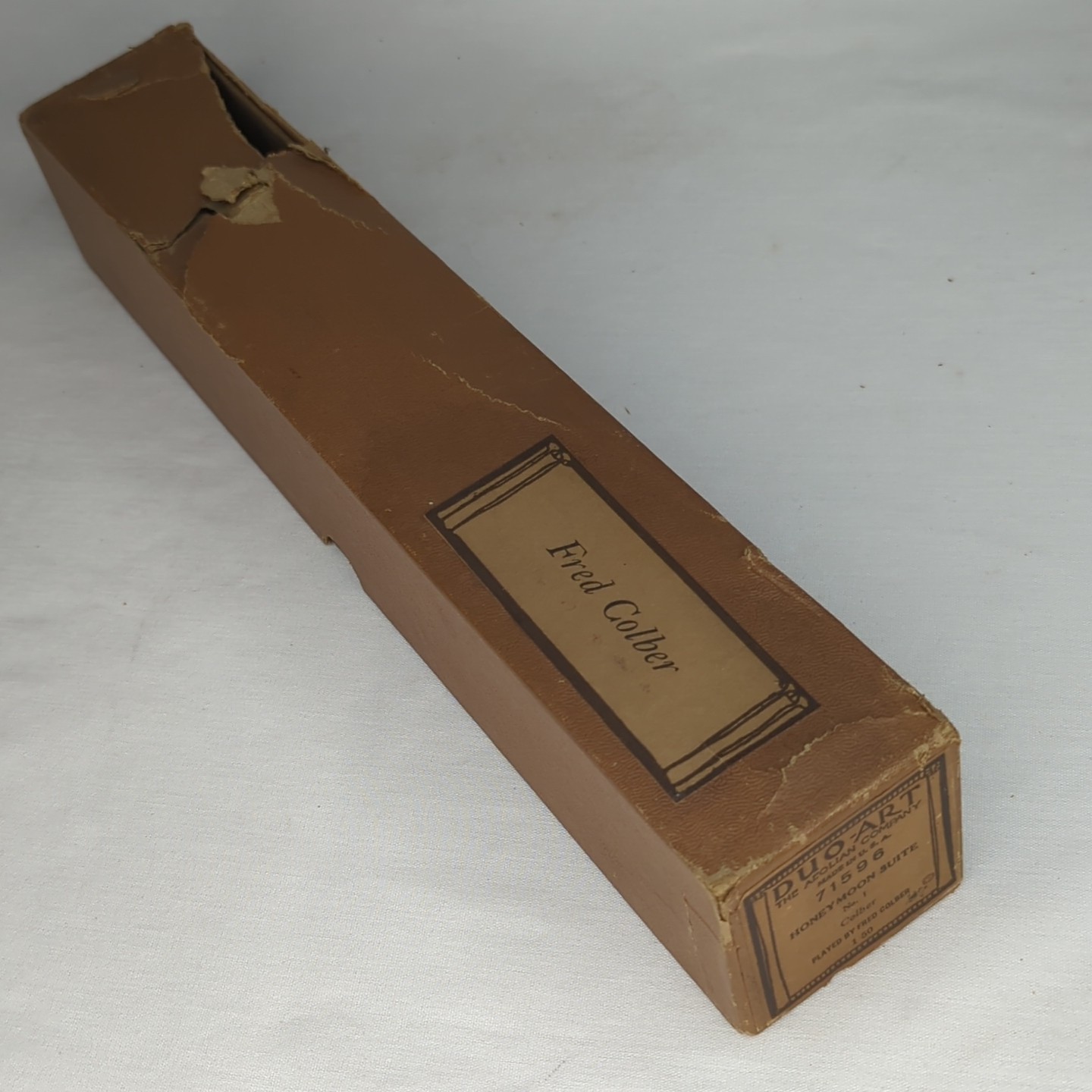 Vintage Duo Art 71596 Honeymoon Suite Fred Colber Player Piano Roll