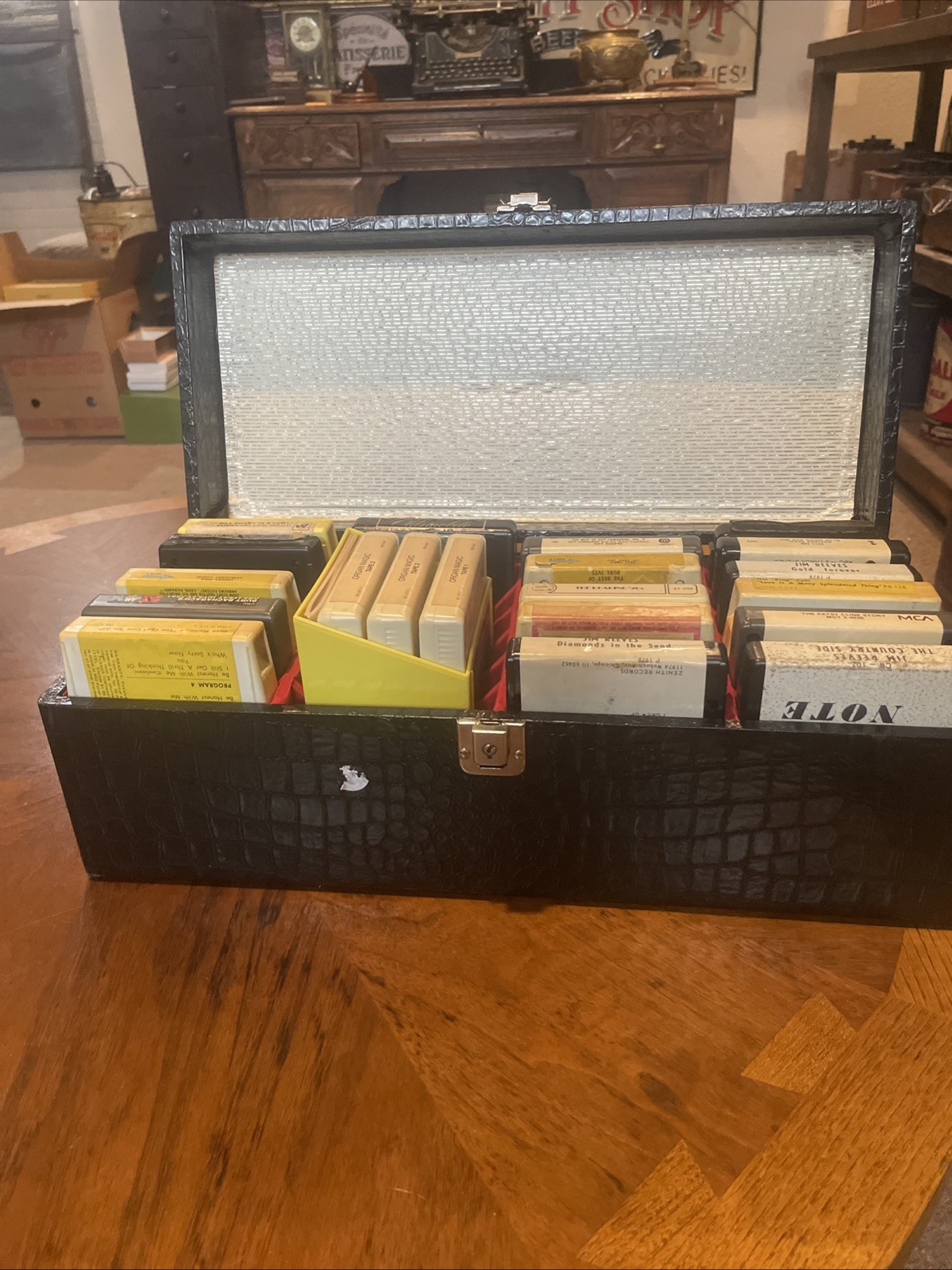 Vintage 8 Track Tape Case And 8 Track Tapes