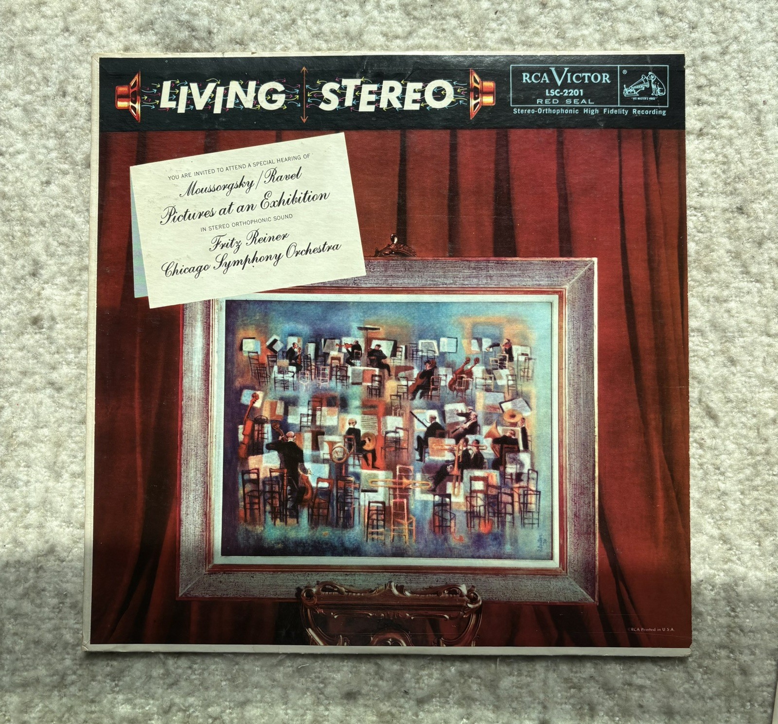Fritz Reiner-Moussorgsky/Ravel Pictures at an Exhibition Living Stereo LP 1958